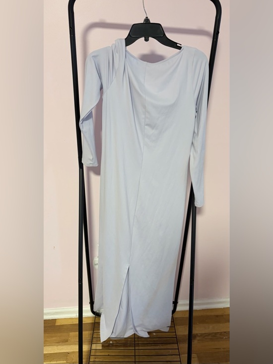 wild fable Blue Large Long Sleeve Square Neck BodyCon Butter Bliss Maxi Dress - Picture 5 of 5